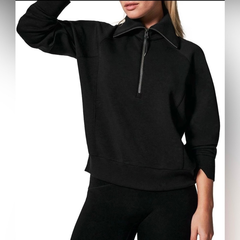 Spanx Airessentials Half Zip Pullover Sweatshirt … - image 3
